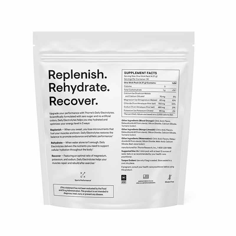 Daily Electrolytes, Variety, 30 Packets, by Thorne Research, image #6