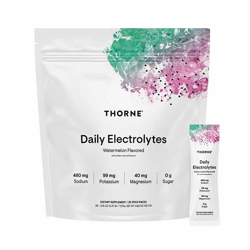 Daily Electrolytes, Watermelon, 30 Packets, by Thorne Research