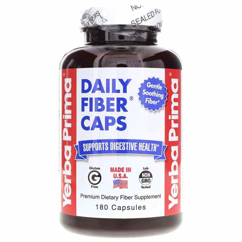 Daily Fiber Caps, by Yerba Prima