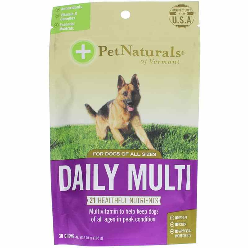 Daily Multi for Dogs of All Sizes, 30 Chewable Tablets, by Pet Naturals Of Vermont