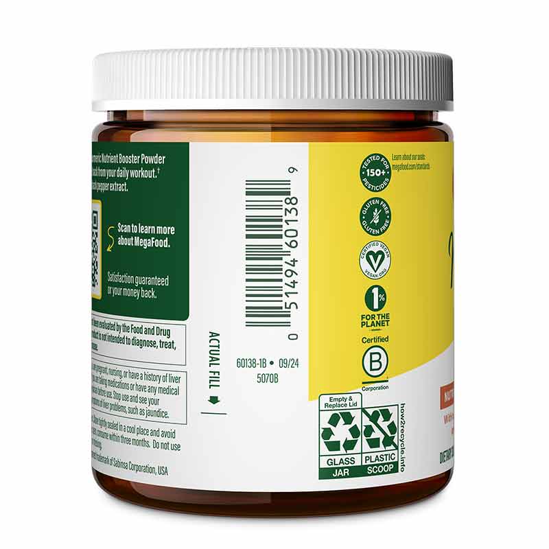 Daily Turmeric Nutrient Booster Powder, by Megafood, image #3