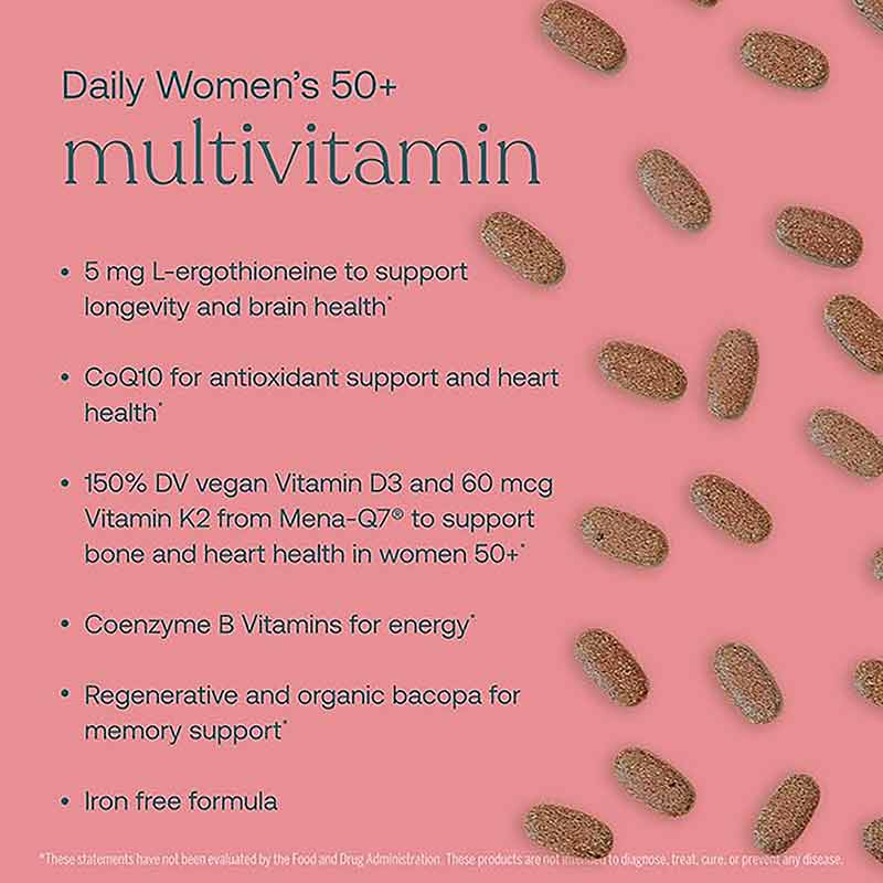 Daily Women's 50+ Multi, 60 Tablets, by True Grace, image #4