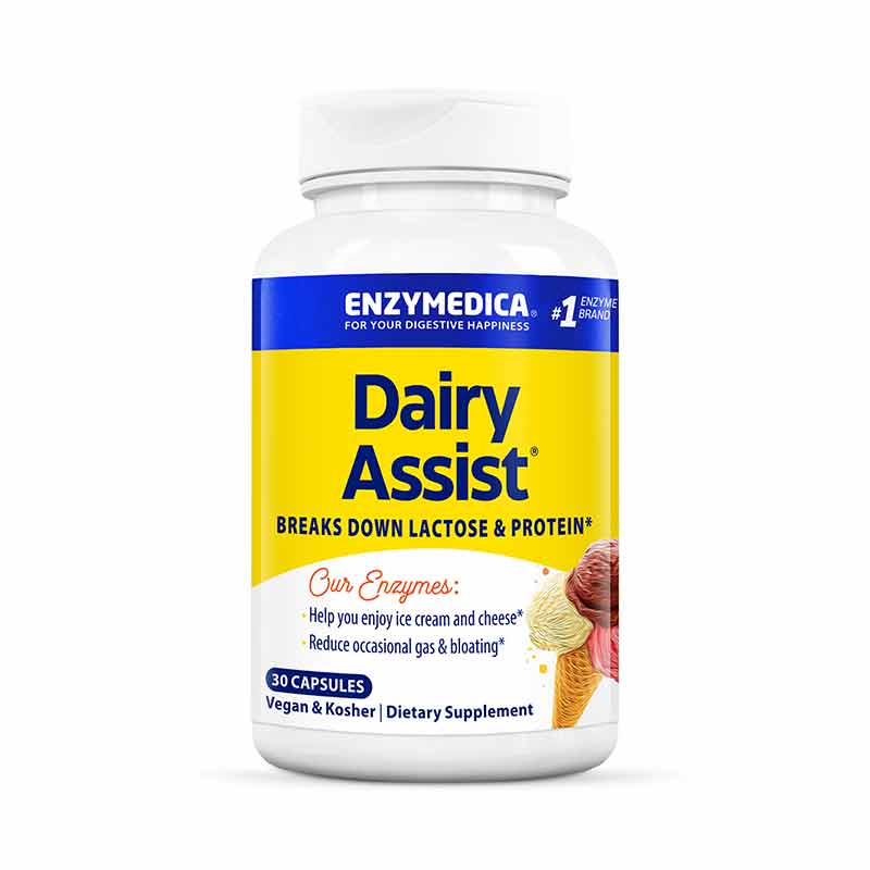 Dairy Assist, 30 Capsules, by Enzymedica