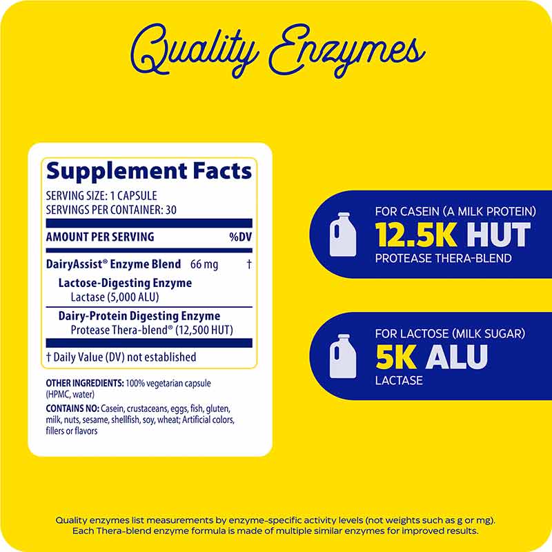 Dairy Assist, 30 Capsules, by Enzymedica, image #2
