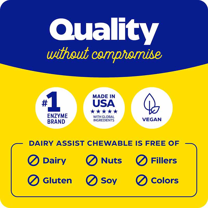 Dairy Assist Chewable, 60 Chewable Tablets, by Enzymedica, image #6