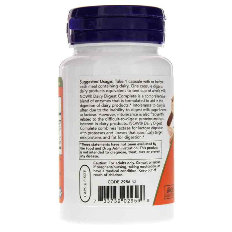 Dairy Digest Complete, by NOW Foods, image #3