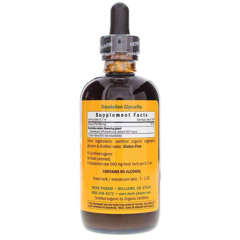 Dandelion Extract Alcohol Free, 4 Oz, by Herb Pharm, image #2