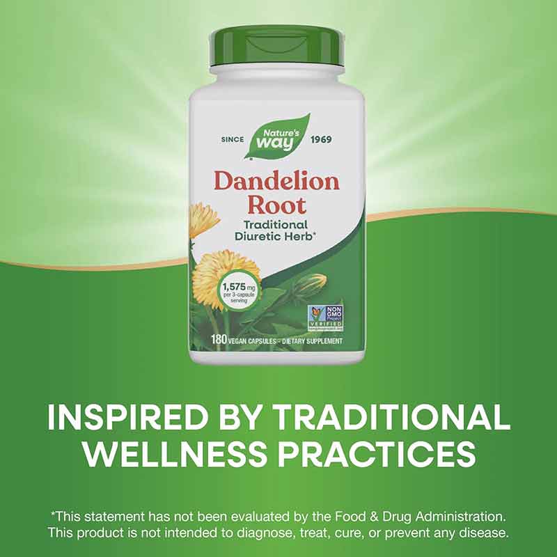 Dandelion Root, 180 Veg Capsules, by Natures Way, image #4