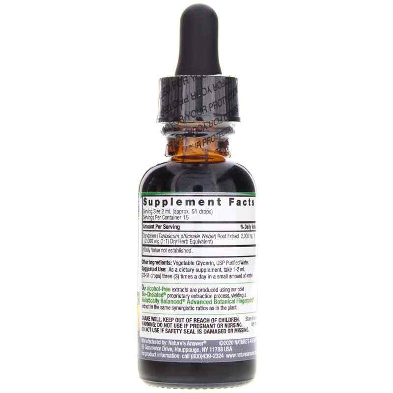 Dandelion Root Alcohol-Free, by Natures Answer, image #2