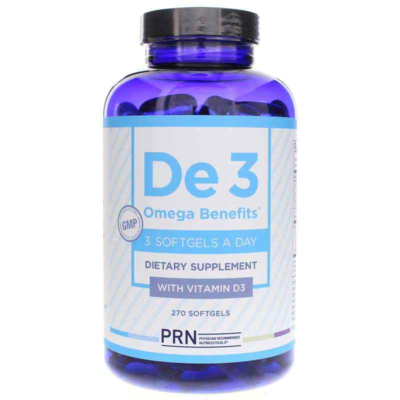 De3 - Dry Eye Omega Benefits, 270 Softgels, by PRN Therapeutics