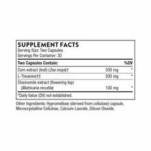 Supplement Facts label for Deep Sleep Complex showing serving size of two capsules with 30 servings per container and ingredi