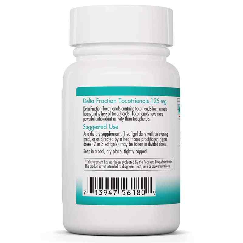 Delta-Fraction Tocotrienols 125 Mg, 30 Softgels, by Nutricology, image #3