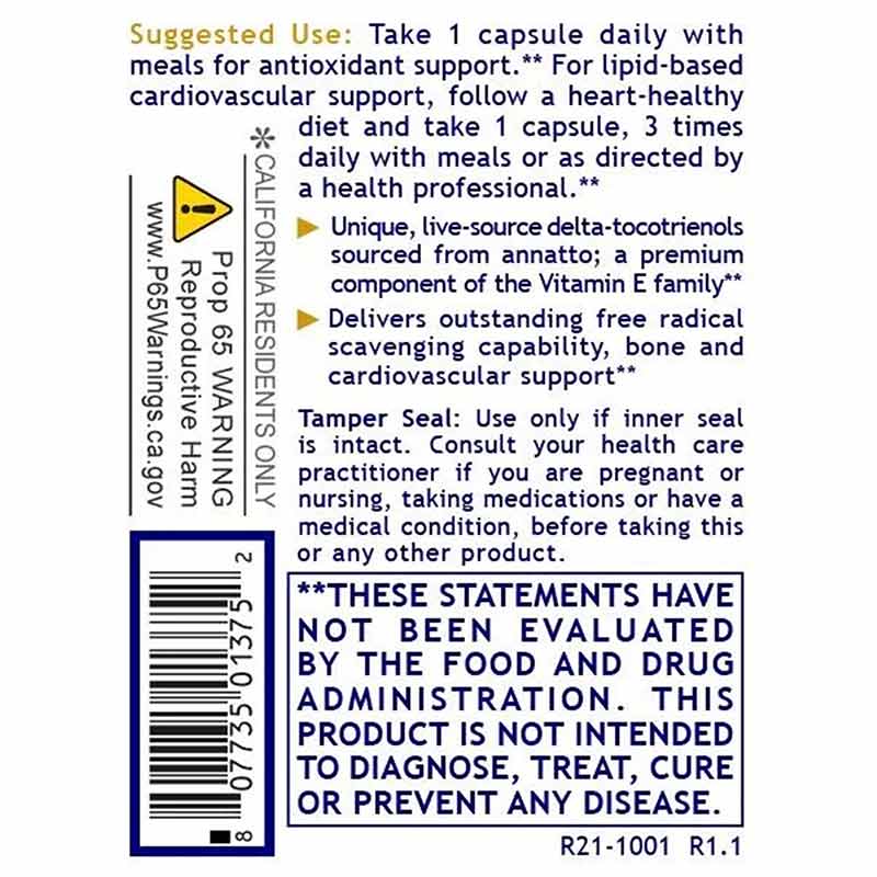 Deltanol Delta-Tocotrienol Complex, by Premier Research Labs, image #3