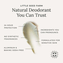 Deodorant Cream, by Little Seed Farm