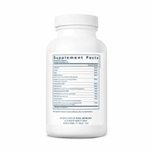 White supplement bottle with white cap and label showing Supplement Facts for Detox Formula by Vital Nutrients.