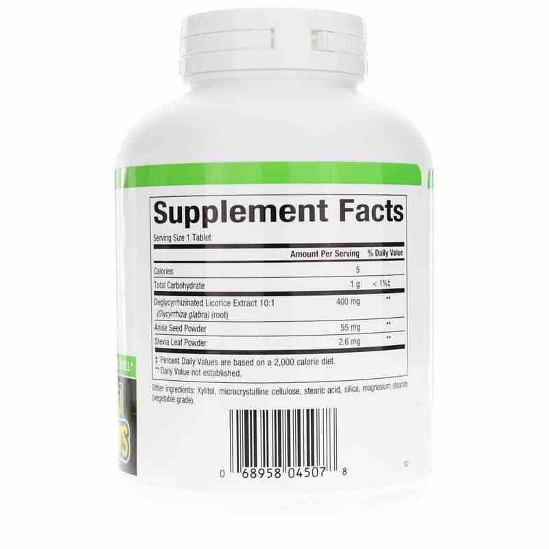 DGL Deglycyrrhizinated Licorice Root Extract Chewable, 180 Chewable Tablets, by Natural Factors, image #2