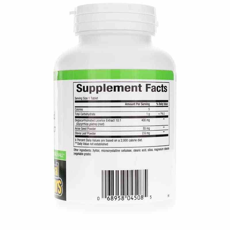 DGL Deglycyrrhizinated Licorice Root Extract Chewable, 90 Chewable Tablets, by Natural Factors, image #2