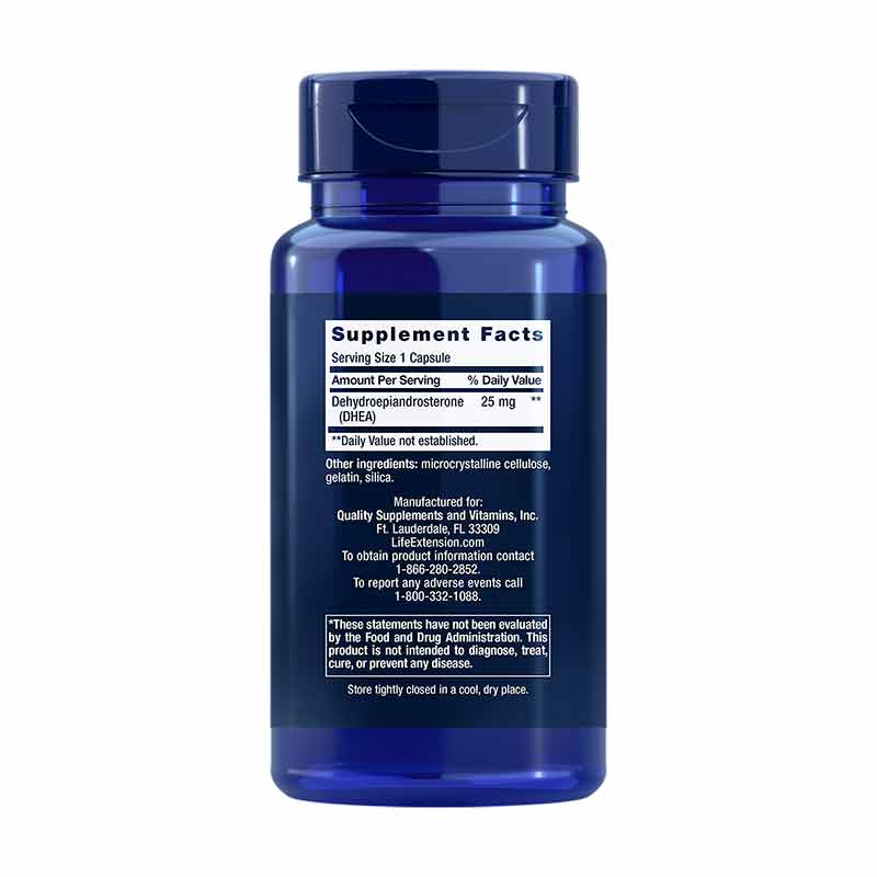 DHEA 25 Mg Capsules, by Life Extension, image #2