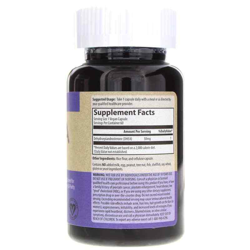 DHEA 50 Mg, 60 Vegan Capsules, by MRM, image #2