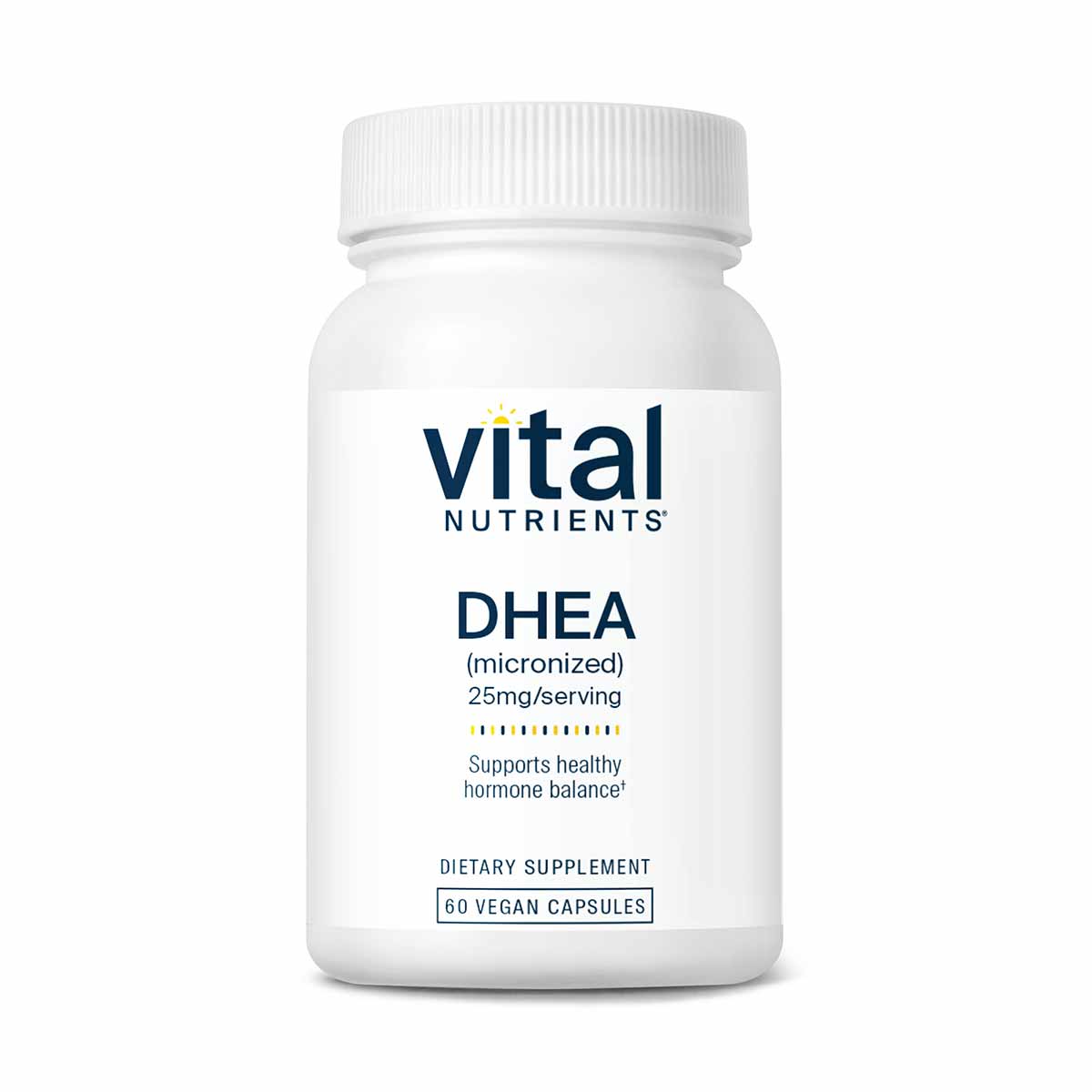DHEA (micronized) 25 Mg, 60 Capsules, by Vital Nutrients