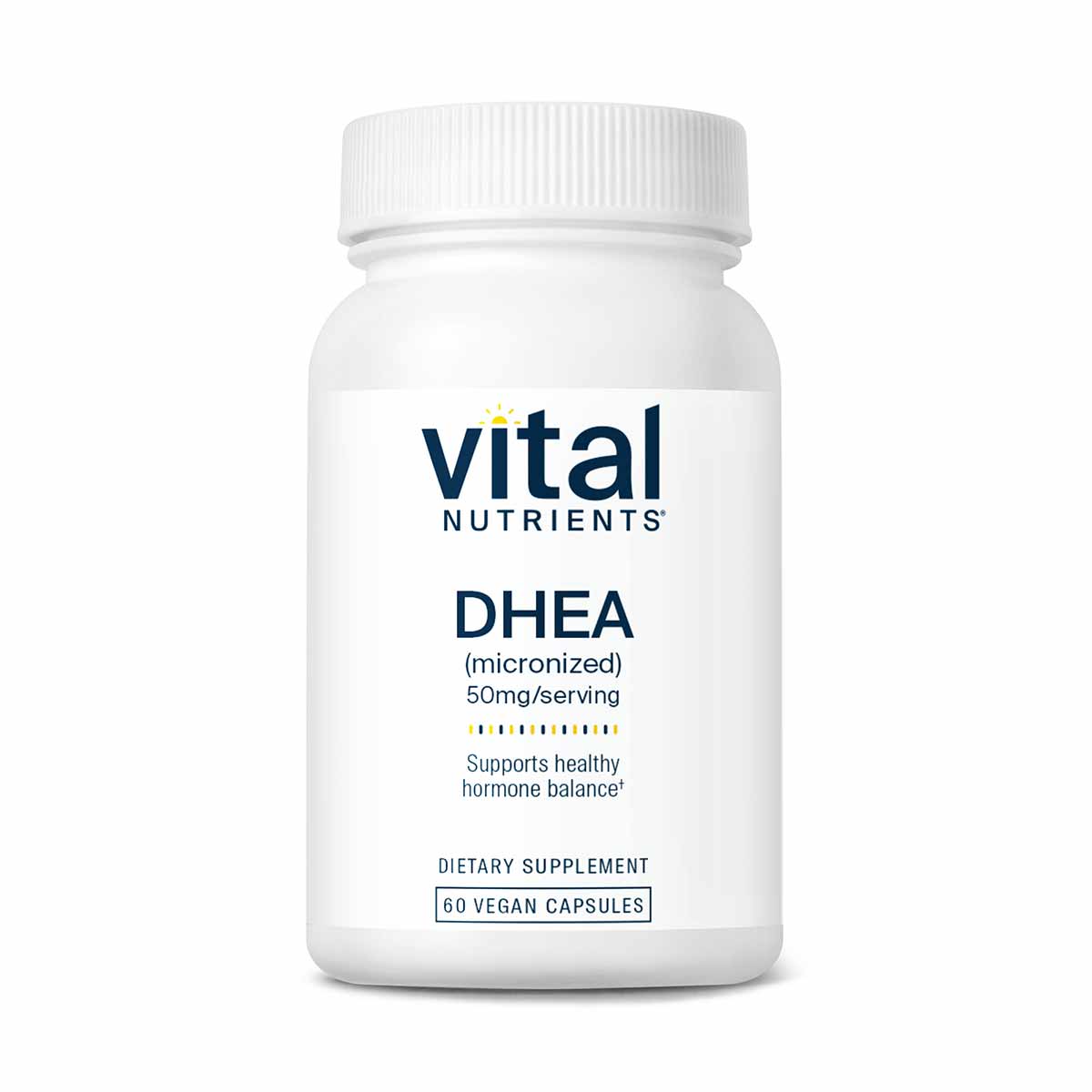 DHEA (micronized) 50 Mg, 60 Capsules, by Vital Nutrients