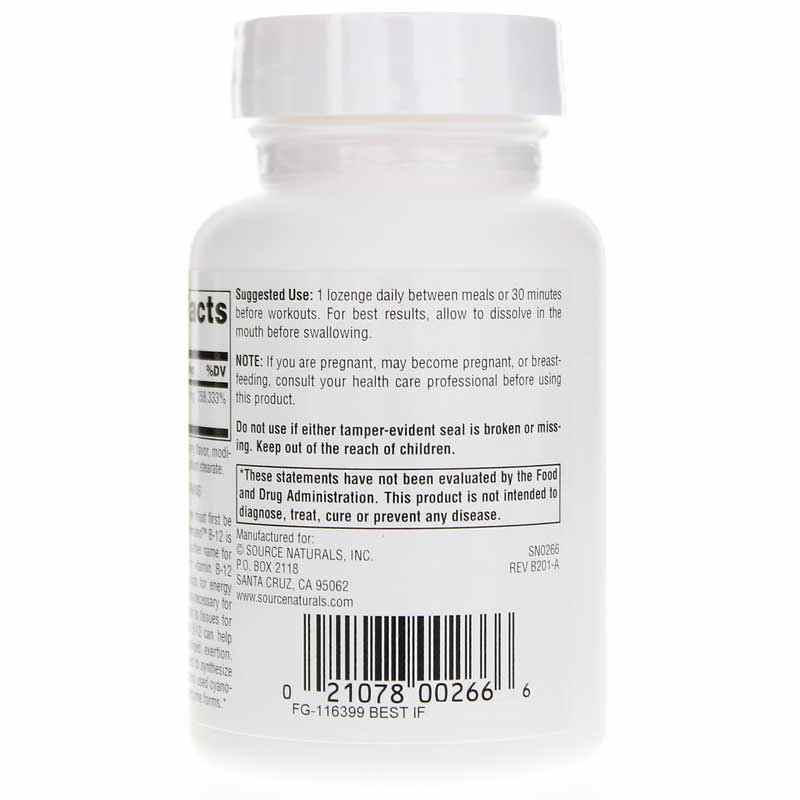 Dibencozide Coenzymated B-12, 120 Lozenges, by Source Naturals, image #3