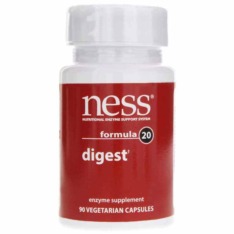 Digest Formula 20, 90 Veg Capsules, by Ness Enzymes