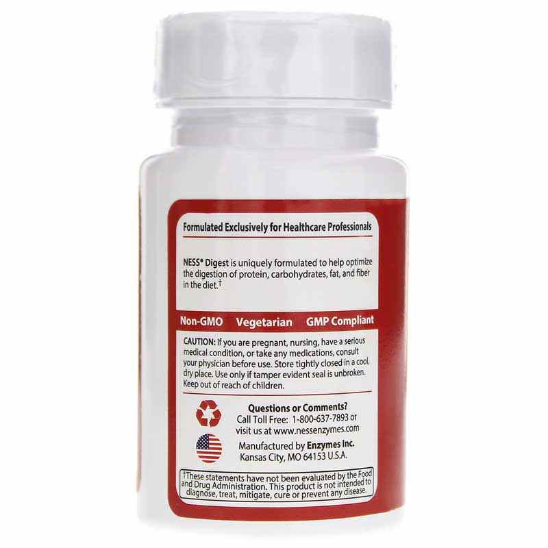 Digest Formula 20, 90 Veg Capsules, by Ness Enzymes, image #3