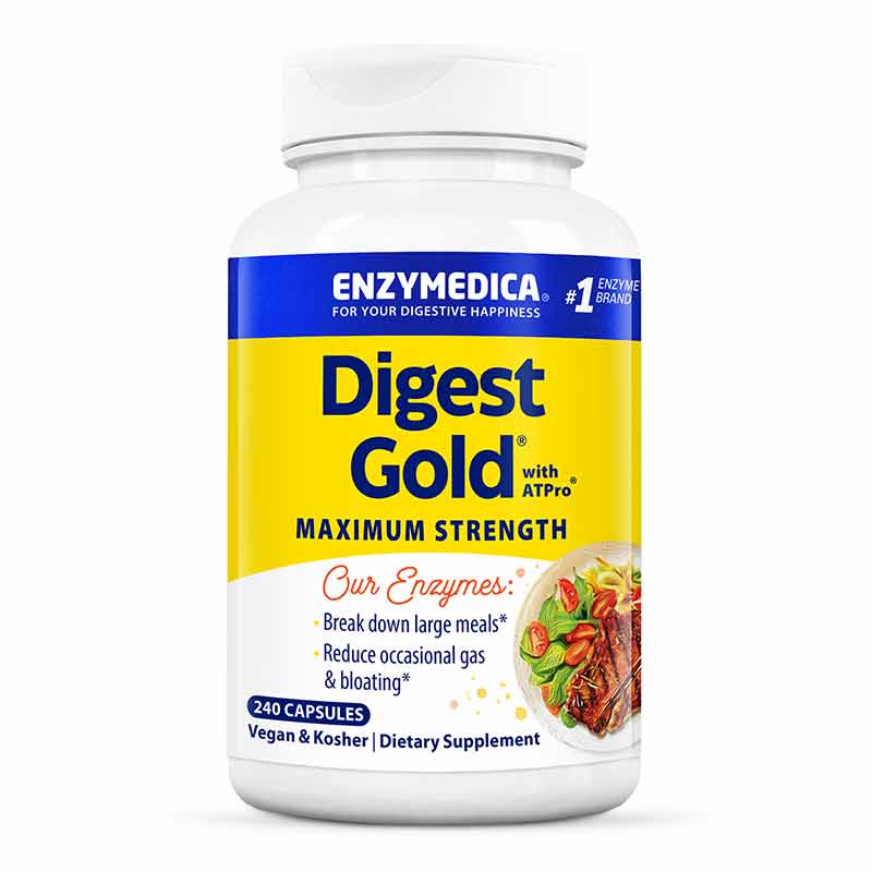 Digest Gold with ATPro, 240 Capsules, by Enzymedica