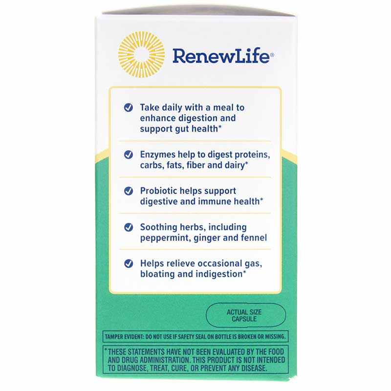 Digestive Duo Probiotic + Enzymes, 30 Veg Capsules, by Renew Life, image #4