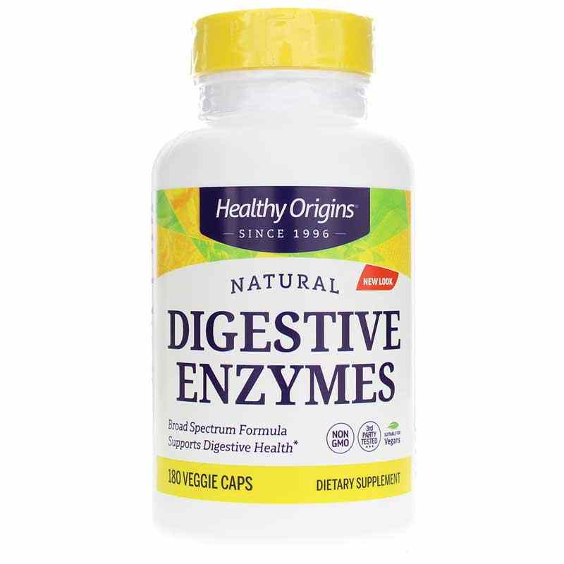 Digestive Enzymes Broad Spectrum, 180 Veg Capsules, by Healthy Origins