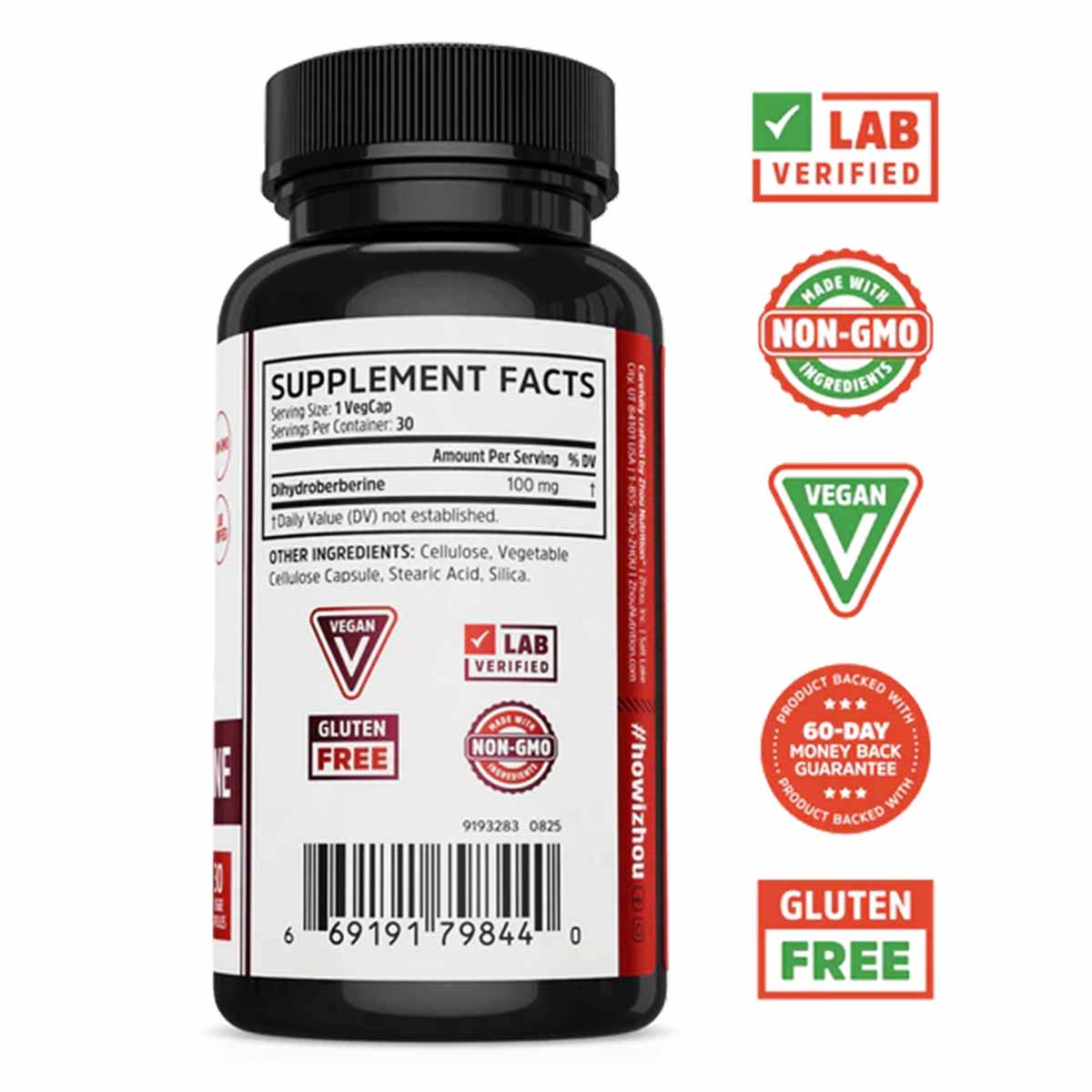 Dihydroberberine, by Zhou Nutrition