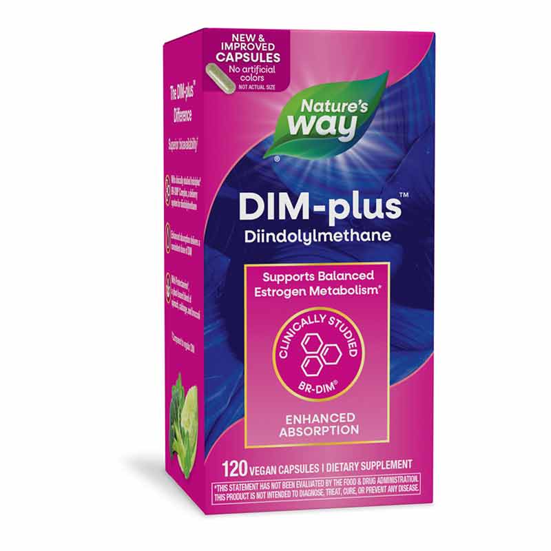 DIM-Plus Estrogen Metabolism, 120 Capsules, by Natures Way