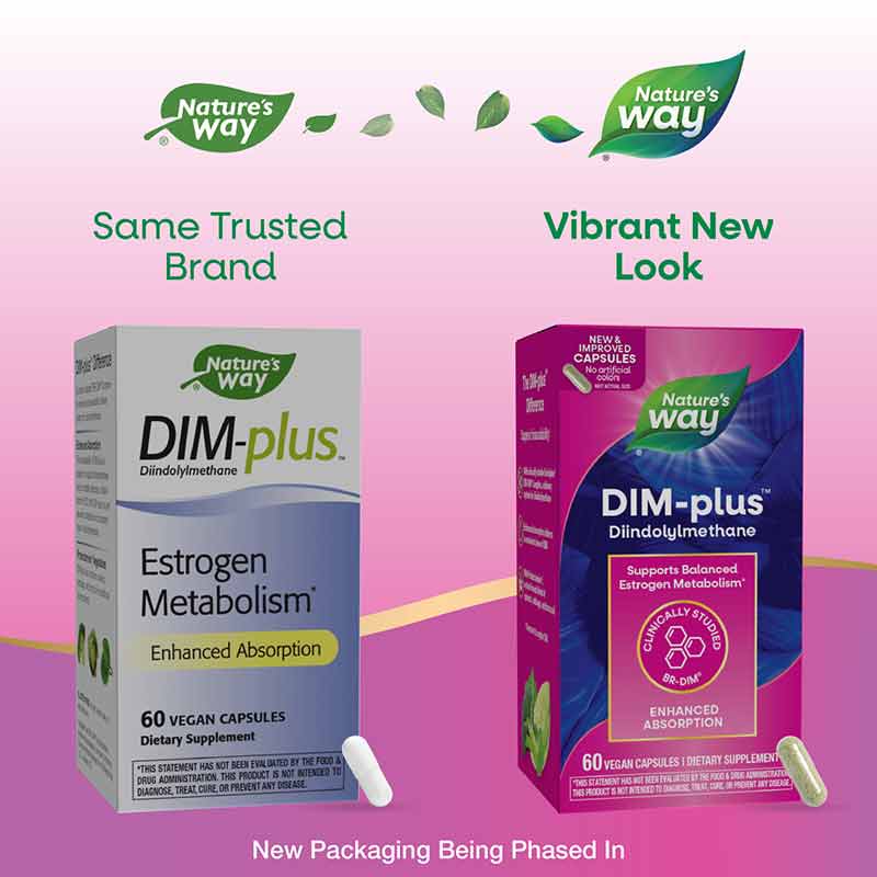 DIM-Plus Estrogen Metabolism, 60 Capsules, by Natures Way, image #3