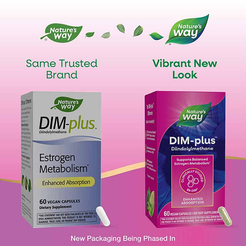 DIM-Plus Estrogen Metabolism, 60 Capsules, by Natures Way, image #6