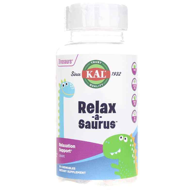 Dinosaurs Relax-a-Saurus L-Theanine Blend, Grape, by Kal