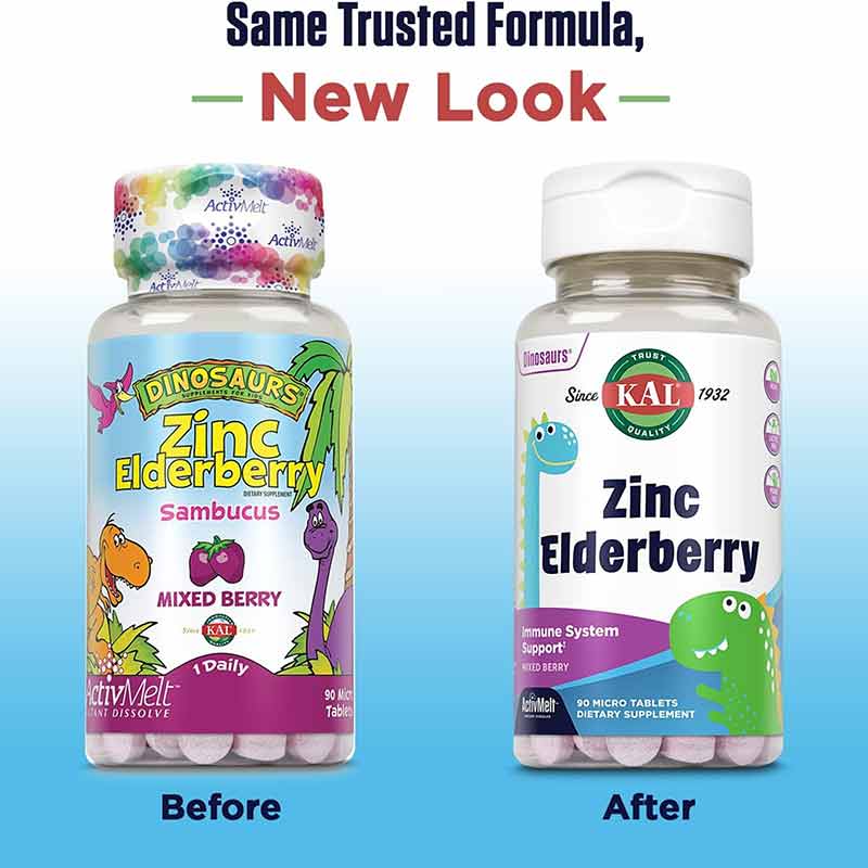 Dinosaurs Zinc Elderberry, Mixed Berry, by Kal, image #3