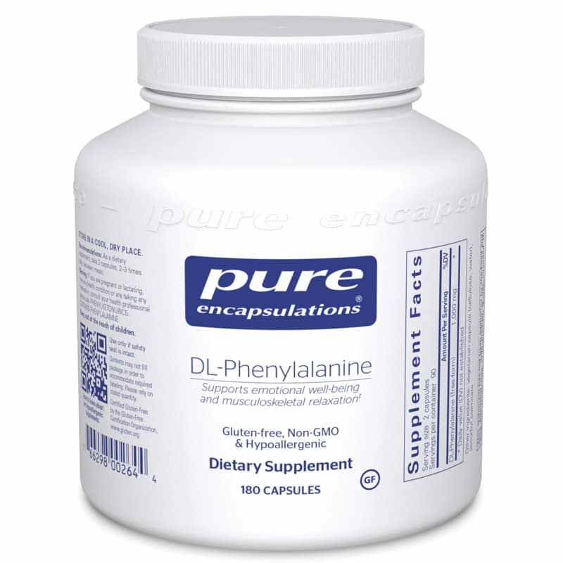 DL-Phenylalanine, 180 Capsules, by Pure Encapsulations