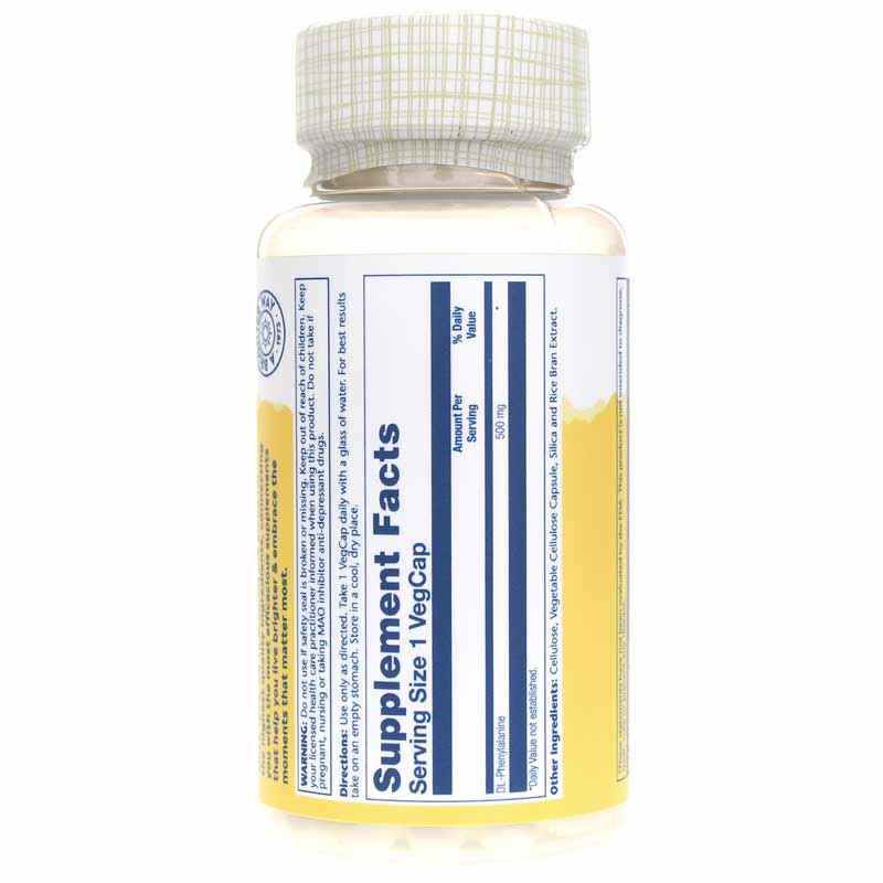 DLPA DL-Phenylalanine 500 Mg, by Solaray, image #3