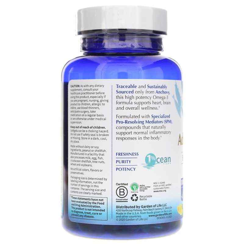 Dr. Formulated Advanced Omega, 60 Softgels, by Garden of Life, image #3