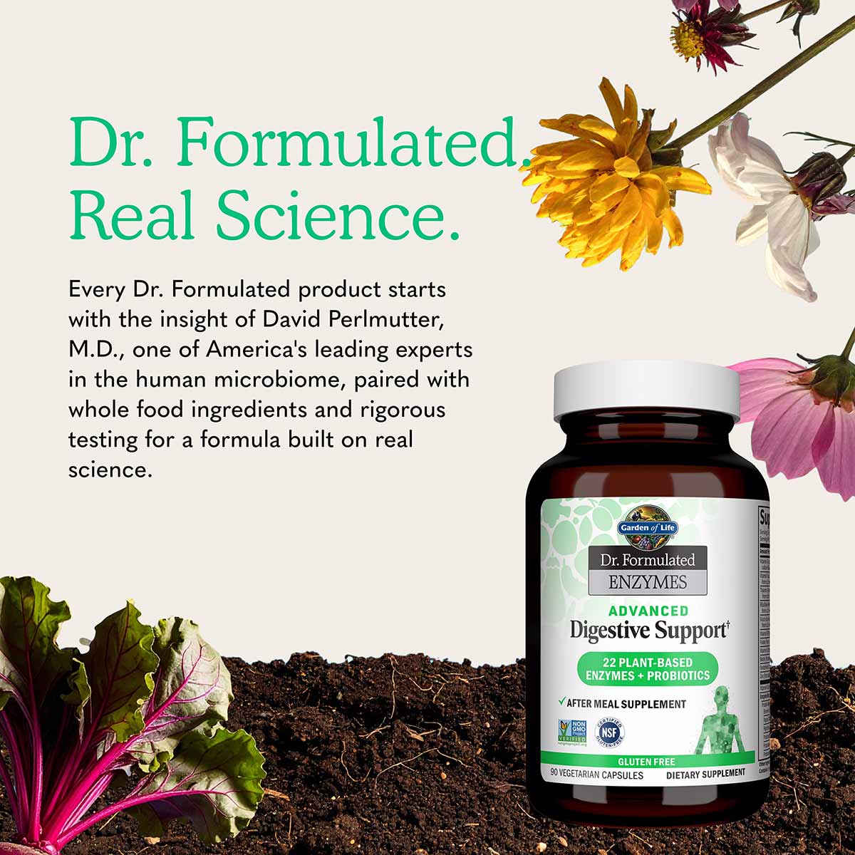 Dr. Formulated Enzymes Advanced Digestive Support, by Garden of Life