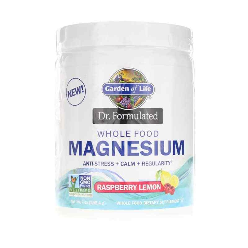 Dr. Formulated Whole Food Magnesium Raspberry Lemon, 7 Oz, by Garden of Life