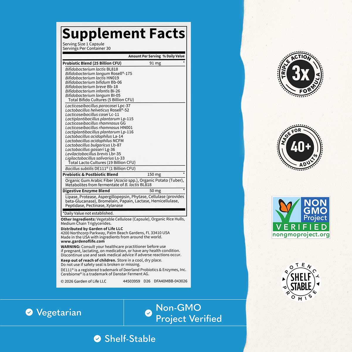 Dr. Formulated Mindful Biotic, by Garden of Life