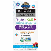 Dr. Formulated Probiotics Organic Kids +, Berry Cherry, by Garden of Life