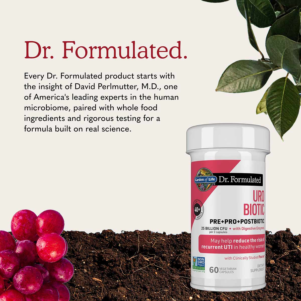 Dr. Formulated URO Biotic, by Garden of Life