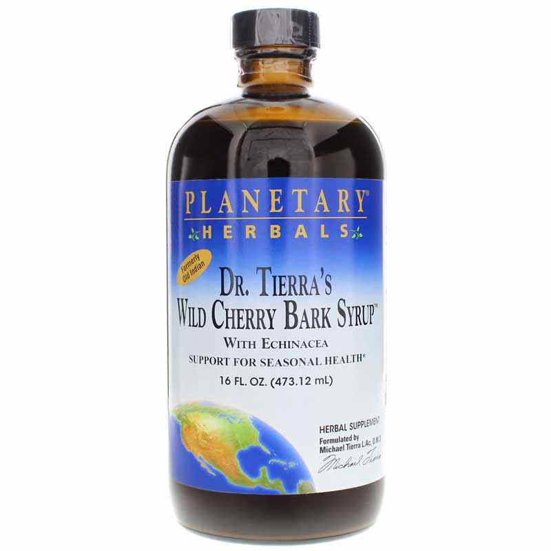 Dr Tierras Wild Cherry Bark Syrup, by Planetary Herbals