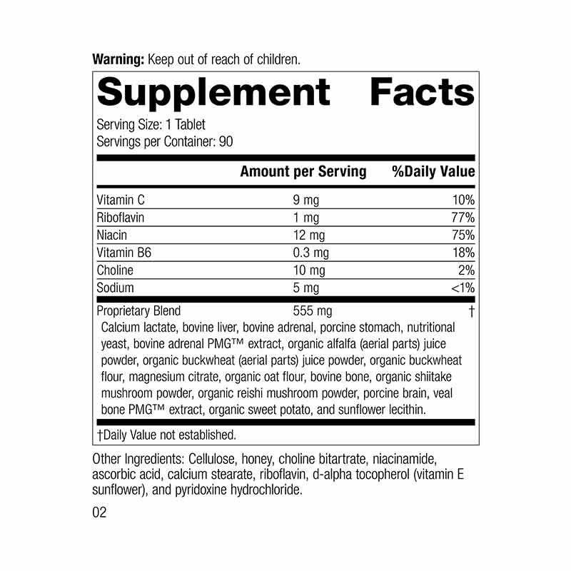 Drenamin, 90 Tablets, by Standard Process, image #2