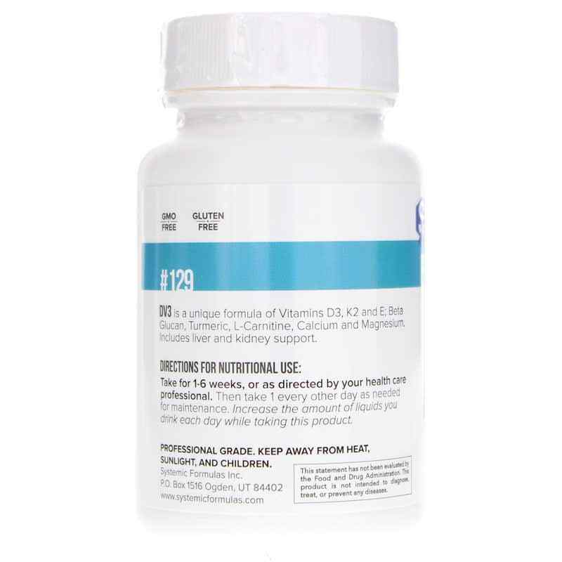 DV3 Vitamin D3 Plus Immune Support, by Systemic Formulas, image #3