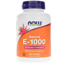 E-1000 Natural with Mixed Tocopherols, by NOW Foods