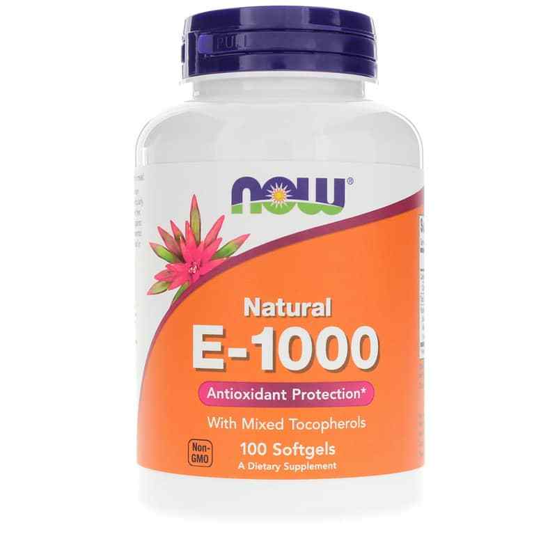 E-1000 Natural with Mixed Tocopherols, by NOW Foods